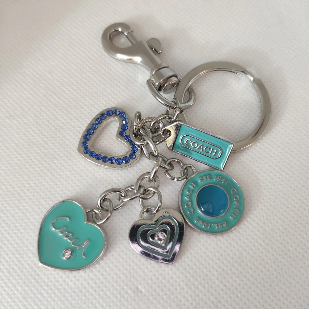 Heart Charm Teal Keychain/Bag Charm
